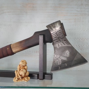 ЛОМА ексклюзивна сокира ручної роботи Сергія Дитюка, Сталь У8 інструментальна 60-62 HRC. Photo 3